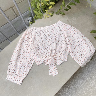 ÁO CROP CỘT NƠ LƯNG (KÈM HÌNH THẬT)