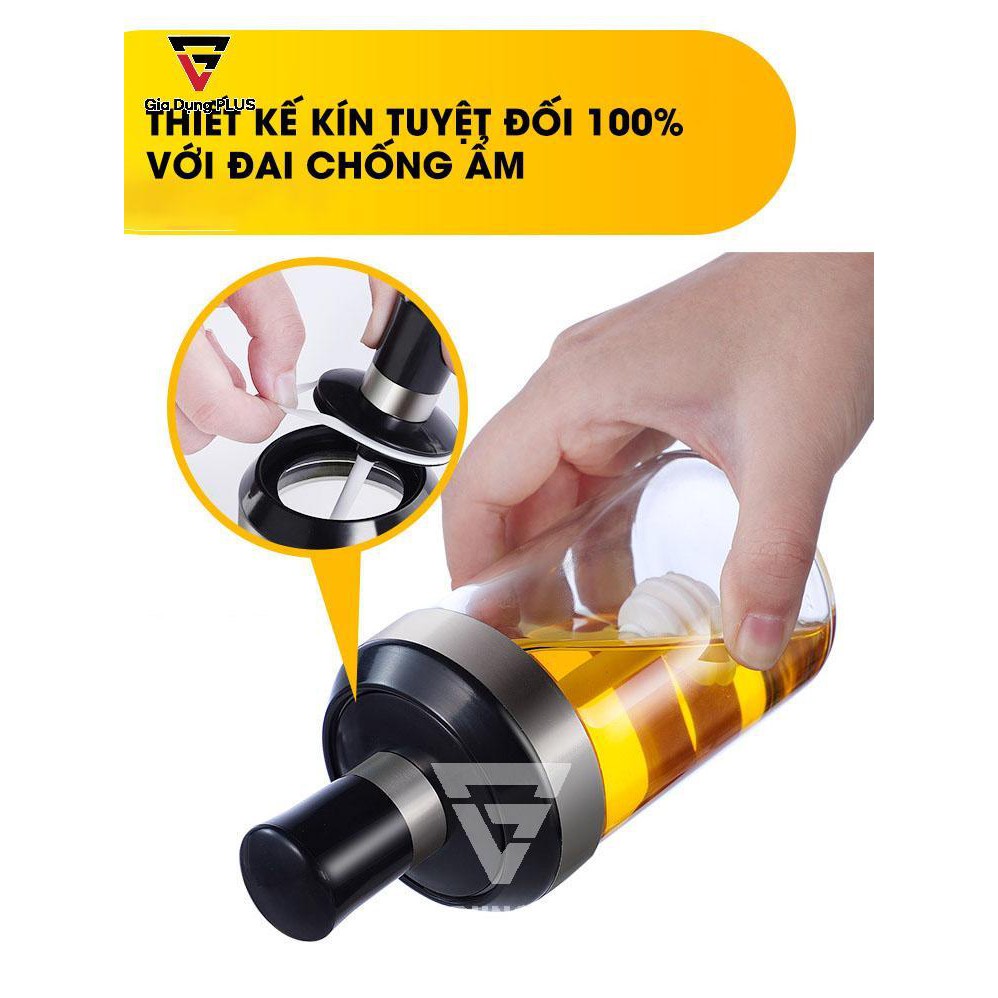 Lọ đựng gia vị thuỷ tinh borosilicate muỗng liền nắp thông minh có viền inox 304 (220ml &amp; 350ml) PHALEDO
