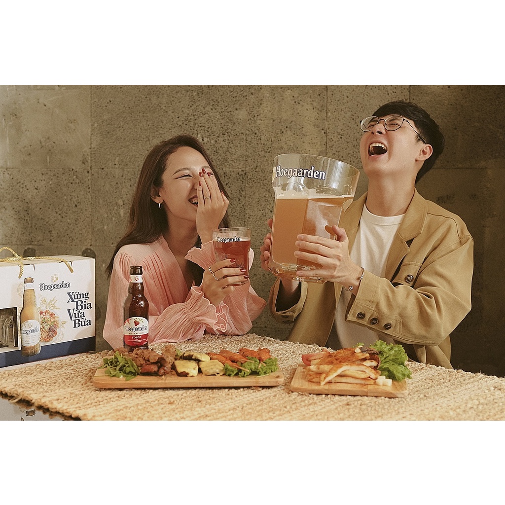 Chai bia Hoegaarden Rosée 248ml lẻ dùng thử | Bia hoa quả | Chính hãng