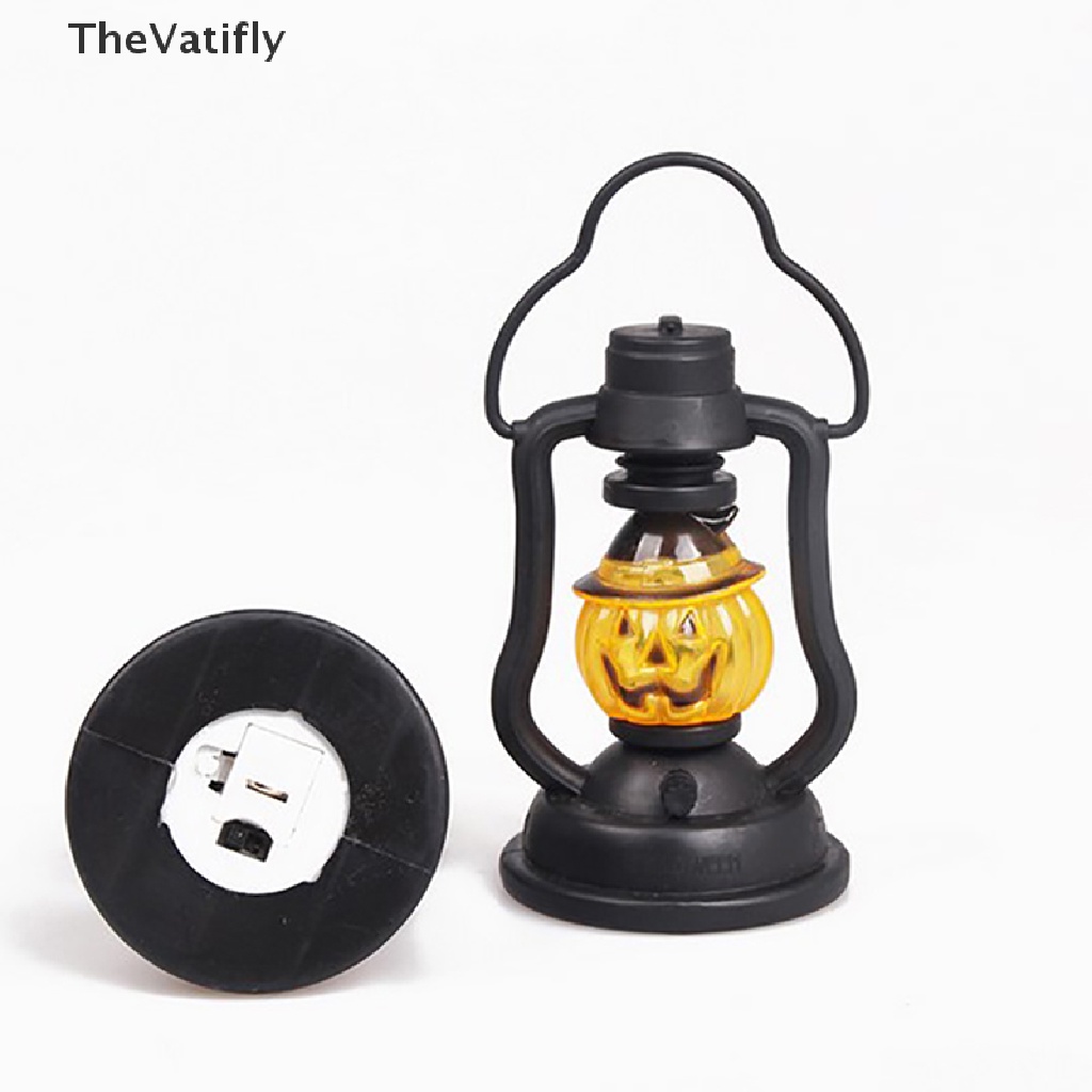 [Thevalifly] Đèn Lồng LED Hình Đầu Lâu Bí Ngô Halloween Nhỏ Gọn