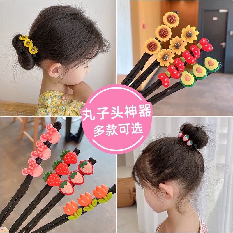 Dây Buộc Tóc Đính Hoa Nhỏ Xinh Xắn Thời Trang Mùa Hè Cho Bé Gái