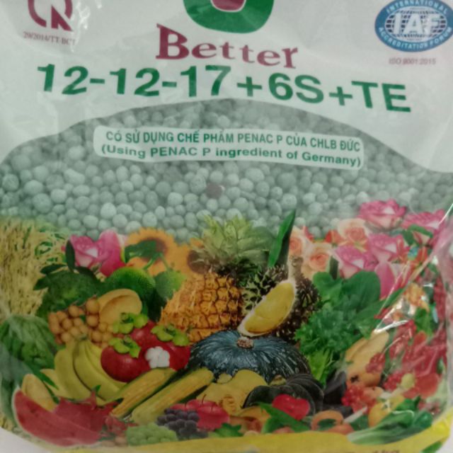 Phân bón NPK 12-12-17+6S+TE