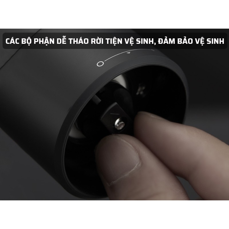 Máy Xay Tiêu Cầm Tay Xiaomi Houhou, Nhỏ Gọn Sang Trọng, 5 Chế Độ Tùy Chọn, Nhưa ABS Độ Bền Cao