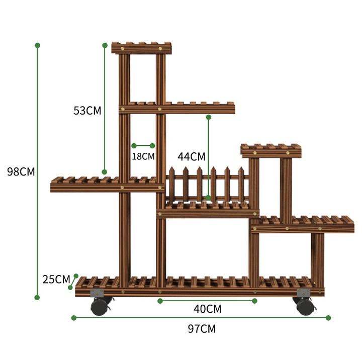 KỆ ĐỂ CÂY CẢNH - KỆ ĐỂ CHẬU HOA KHÔNG CÓ BÁNH XE ĐA NĂNG TIỆN DỤNG - TOPSKY