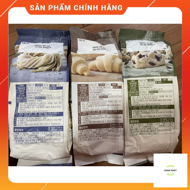 [Nhập Khẩu] Bột mì Hàn Quốc Beksul gói 1kg ( số 8, số 11, số 13) làm bánh bao, bánh nướng, bánh mì, đế pizza