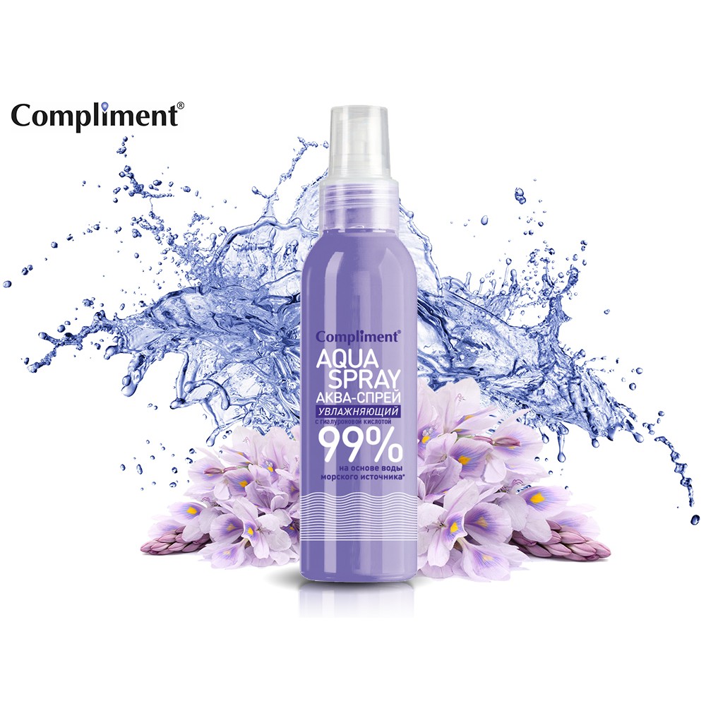 Xịt khoáng Compliment Aqua Spray 99% 200ml | BigBuy360 - bigbuy360.vn