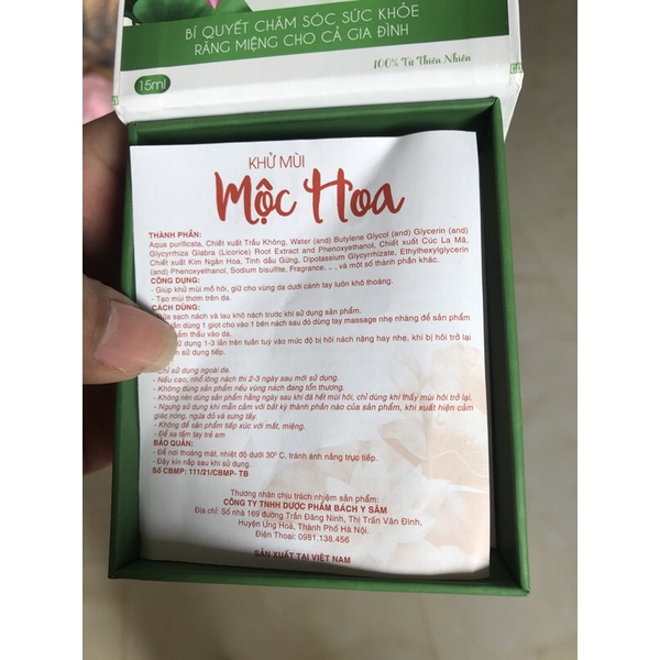 Combo Khử Mùi Hôi Nách Hiệu Quả - Thoả Sức Tự Tin - Mộc Hoa
