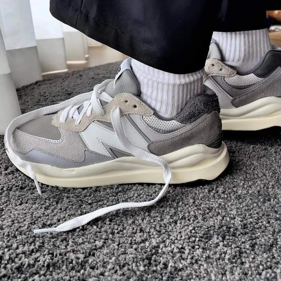 GIÀY THỂ THAO SNEAKER CAO CẤP NB 57/40 GREY RAY BẢN CAO CẤP NAM NỮ ẢNH THẬT+FREESHIP