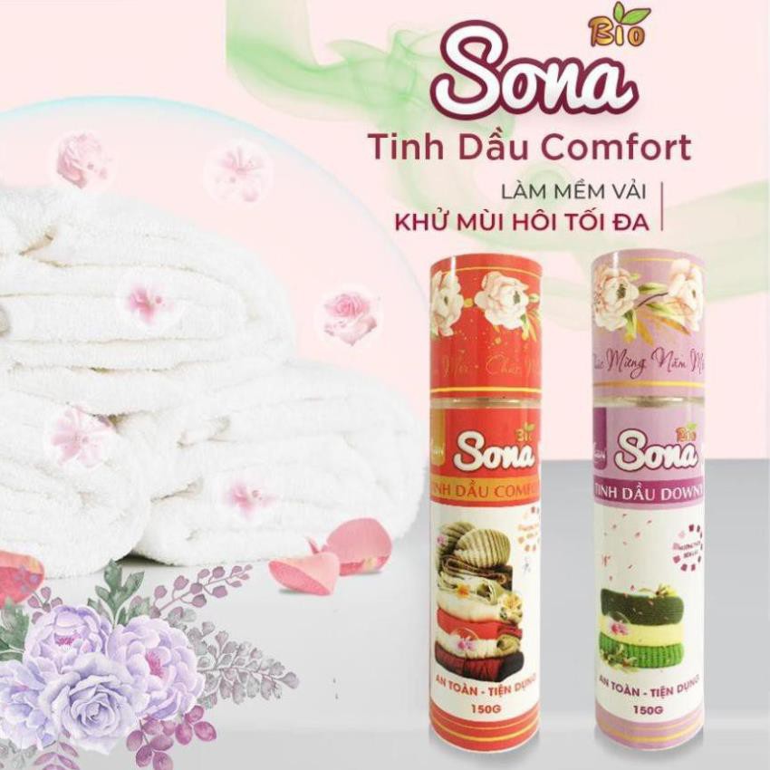 Xịt Thơm Quần Áo SoNa, Xả Vải Khô - Tinh Dầu Comfort & Downy 150ml