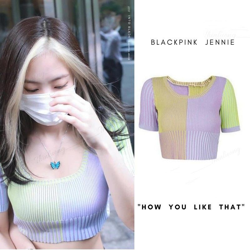 Áo Jennie BlackPink croptop style Hàn Quốc 🦄