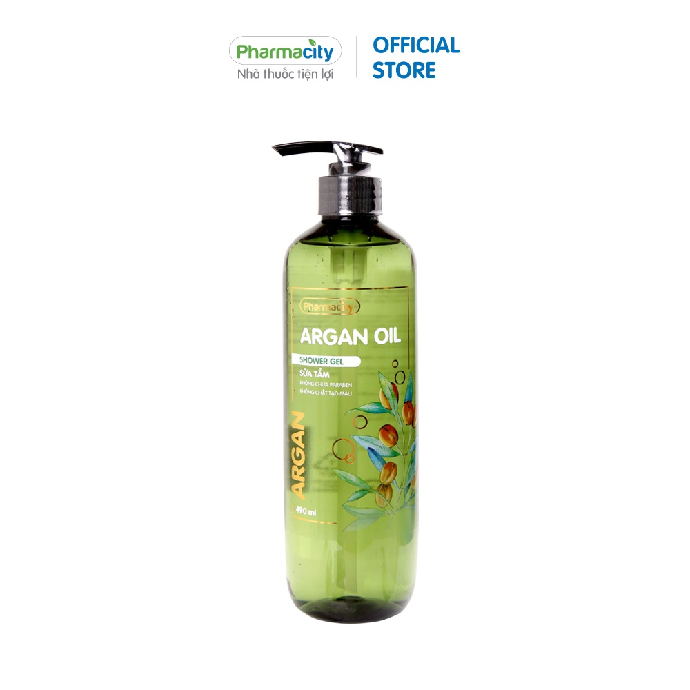 Sữa Tắm Dầu Olive Và Dầu Argan Pharmacity(490ml)