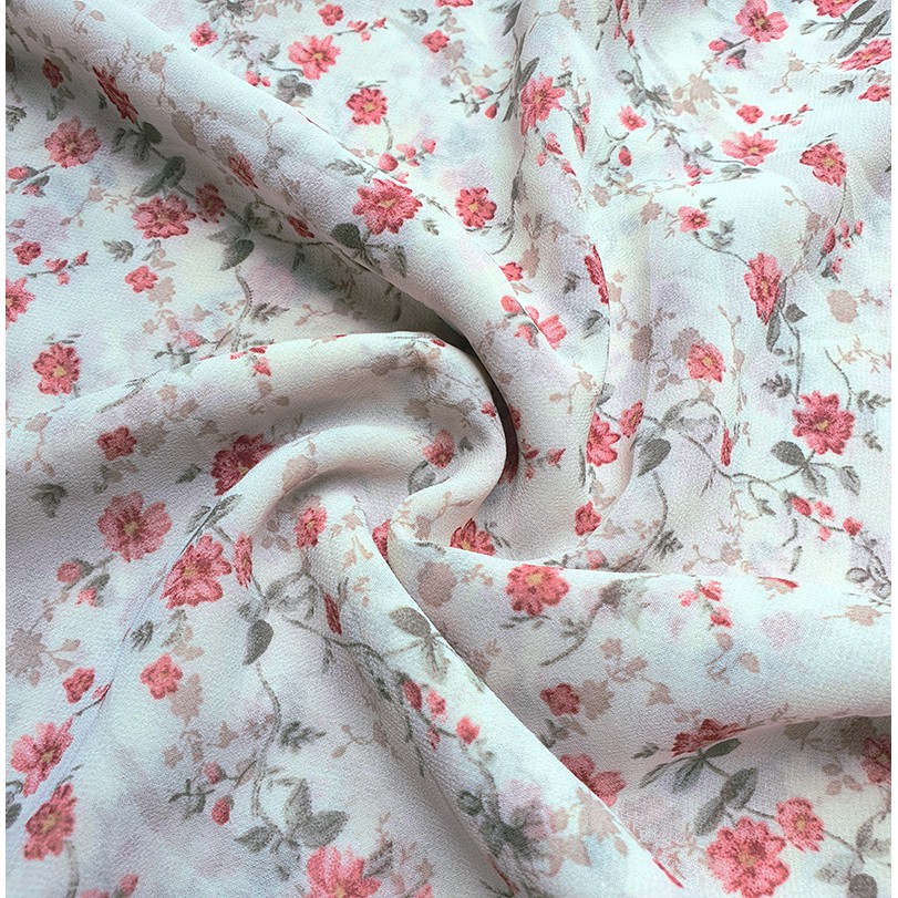 Váy Hoa, Đầm hoa nhí Vintage cổ vuông