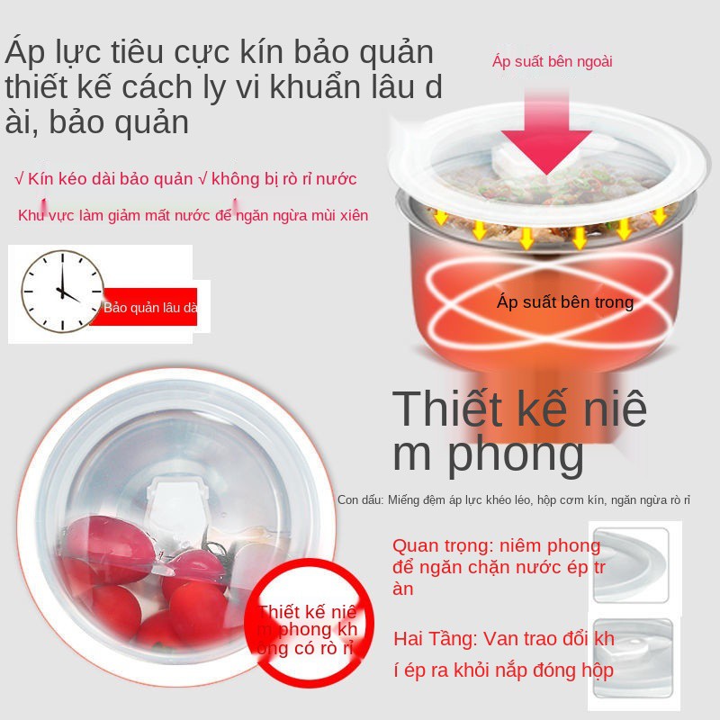 Hộp cơm cắm điện của Đức có thể tự động hâm nóng và giữ ấm. Nhân viên văn phòng đựng cơm, xửng hấp, tạo tác, nấu