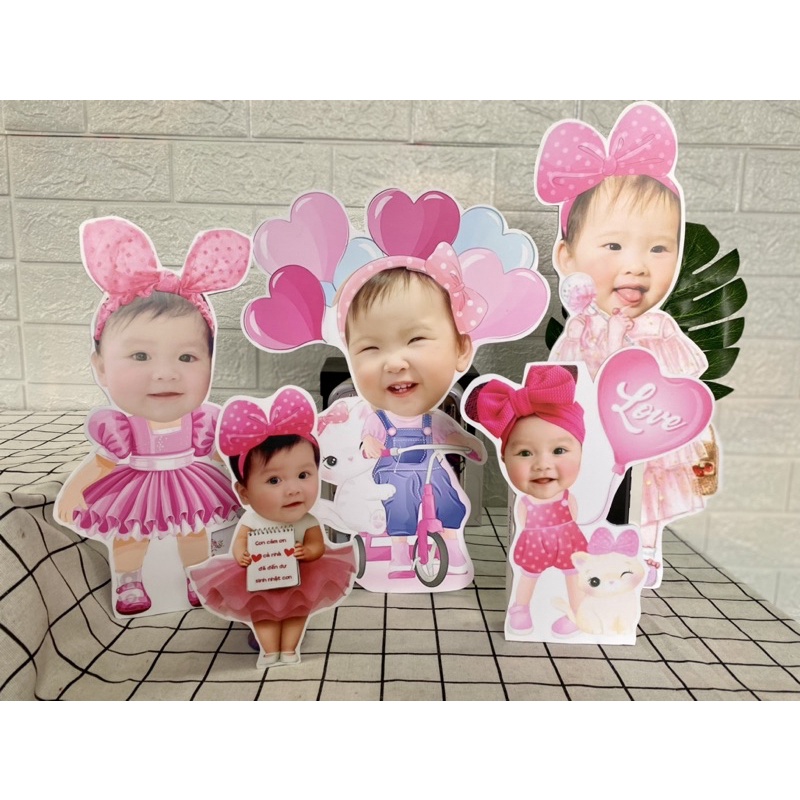 chibi sinh Nhật cho bé gái - free thiết kế