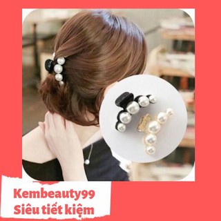 Kẹp tóc giả ngọc trai siêu xinh
