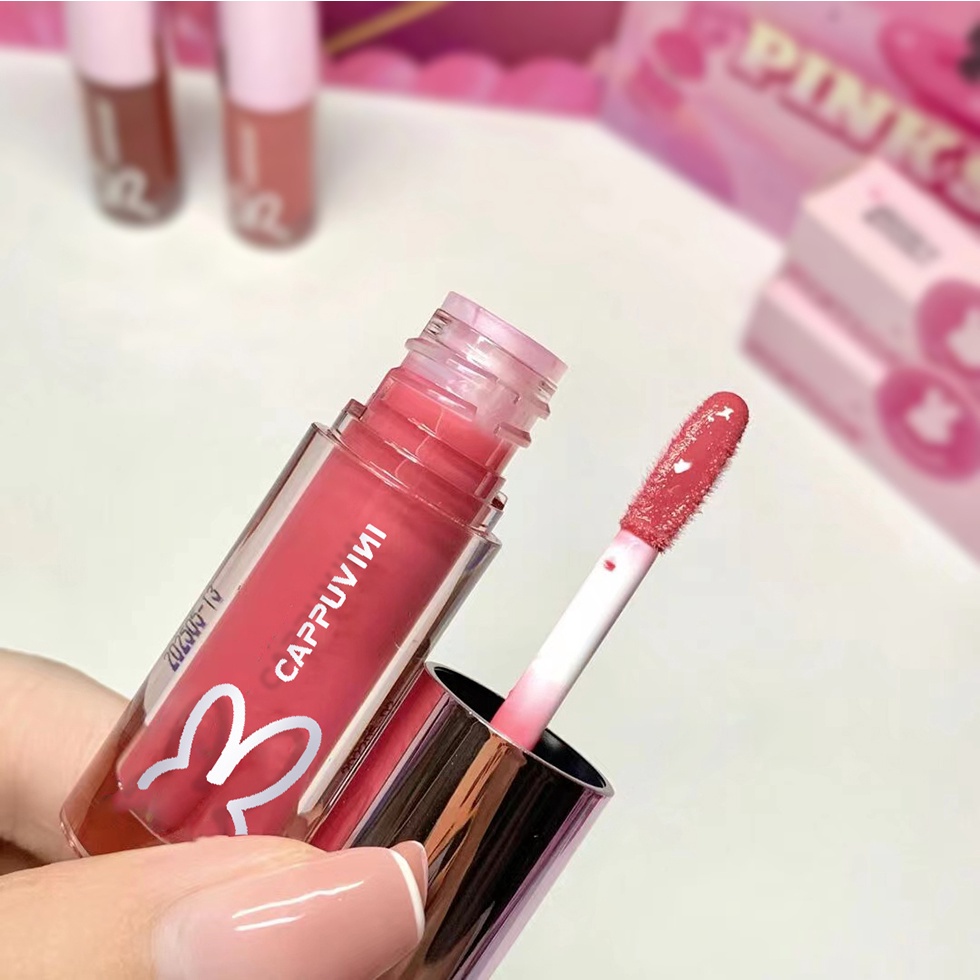 Mặt Nạ Môi Dưỡng Ẩm Trong Suốt Không Thấm Nước Thiết Kế Hình Thỏ Hồng Độc Đáo NO.CP78