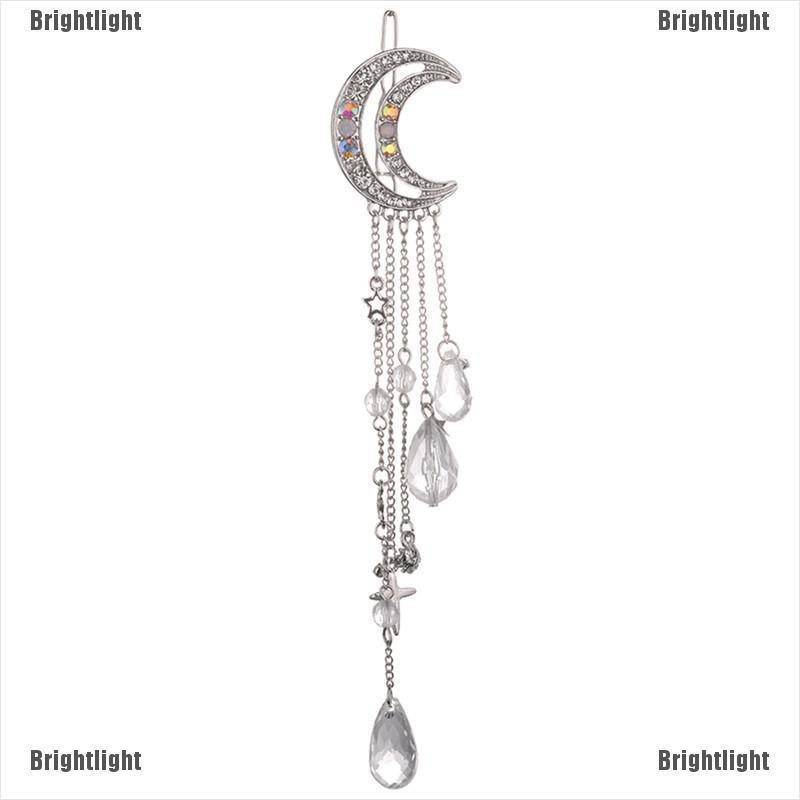 Kẹp TóC HìNh MặT Trăng ĐíNh Kim Cương Giả ThờI Trang Cho Nữ