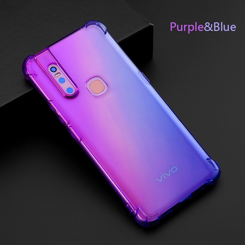 Ốp điện thoại chống sốc bằng TPU mềm màu gradient dành cho Vivo V15/V15 Pro
