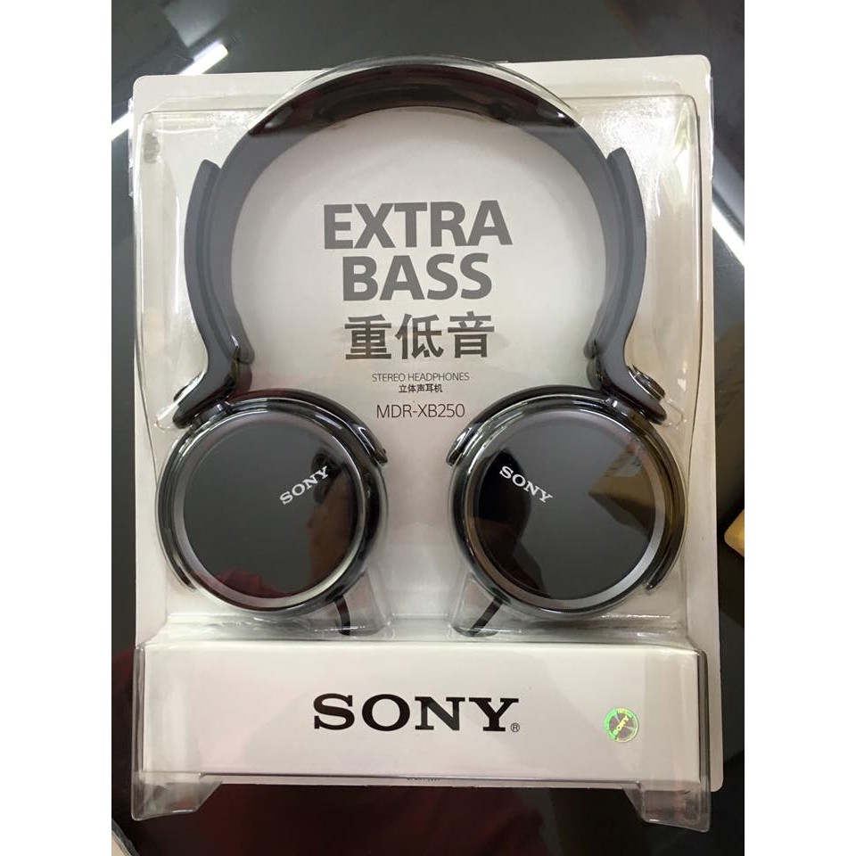 Tai nghe EXTRA BASS XB250 màu đen