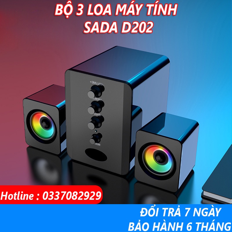 Loa Vi Tính Công Suất Lớn, Loa Nghe Nhạc Và Hát Karaoke, Dàn Loa Vi Tính Sada D202