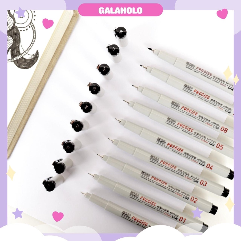 Bút Line Đi Nét chuyên nghiệp Vẽ line art, viết note, viền tranh, làm bullet journal PRECISE VBDN1