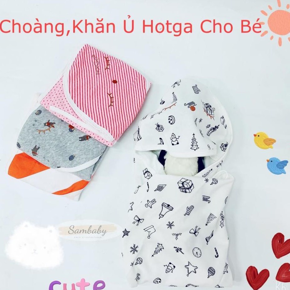 👶 Khăn Quấn,Choàng,Ủ Có Nón Cho Bé Sơ Sinh Hotga Siêu Mềm Choàng Nắng Cho Bé Ra Ngoài 👶