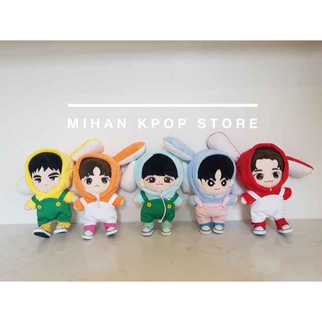 Set outfit thỏ cho doll 15,20cm