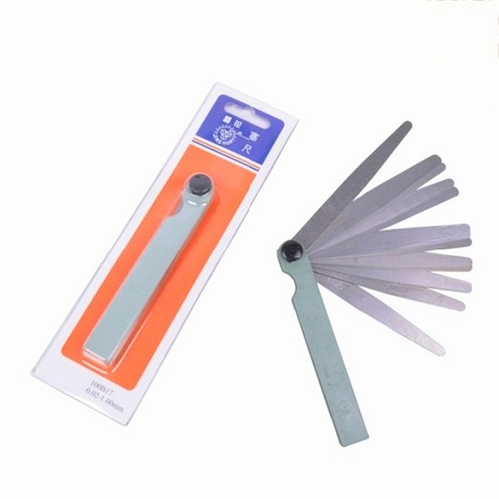 Thước Căn Lá Gấp Gọn (Thước Nhét) Gồm 17 Lá Dùng Đo Khe Hở Từ 0.02 Đến 1mm Ứng Dụng Trong Sửa Chữa Xe Và Bảo Dưỡng