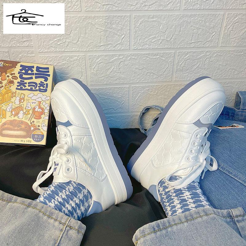 Giày Mũi Tròn Thiết Kế Dễ Thương Thời Trang Xuân Thu Cho Nữ 2022