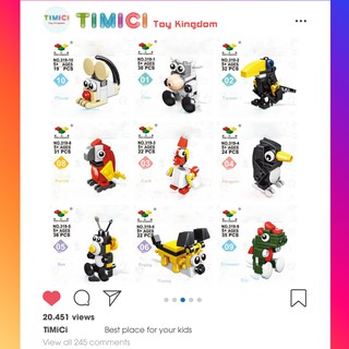 Đồ chơi xếp hình khủng long động vật lắp ráp thông minh cho bé LG017