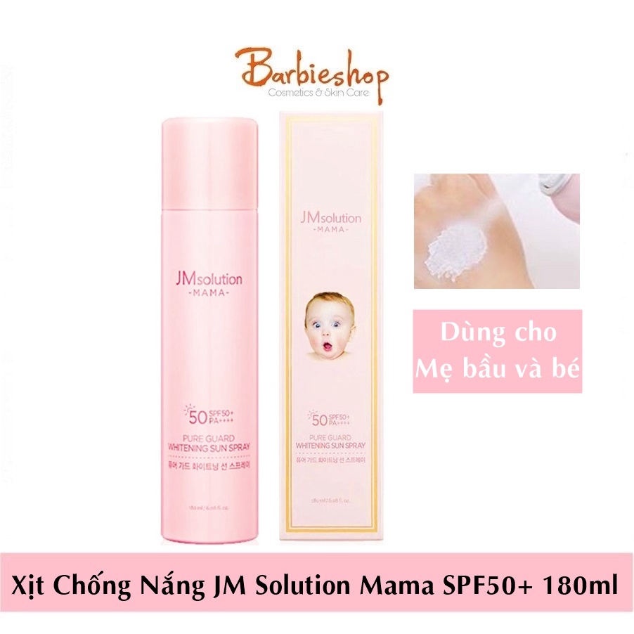 Xịt Chống Nắng JM Solution Mama Pure Guard Whitening Sun Spray 180ml