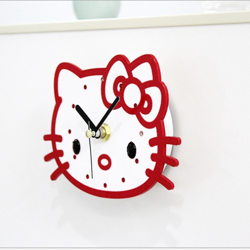 Đồng Hồ Nam Châm Hít Tủ Lạnh Hình Hello Kitty Dễ Thương (Life-365)