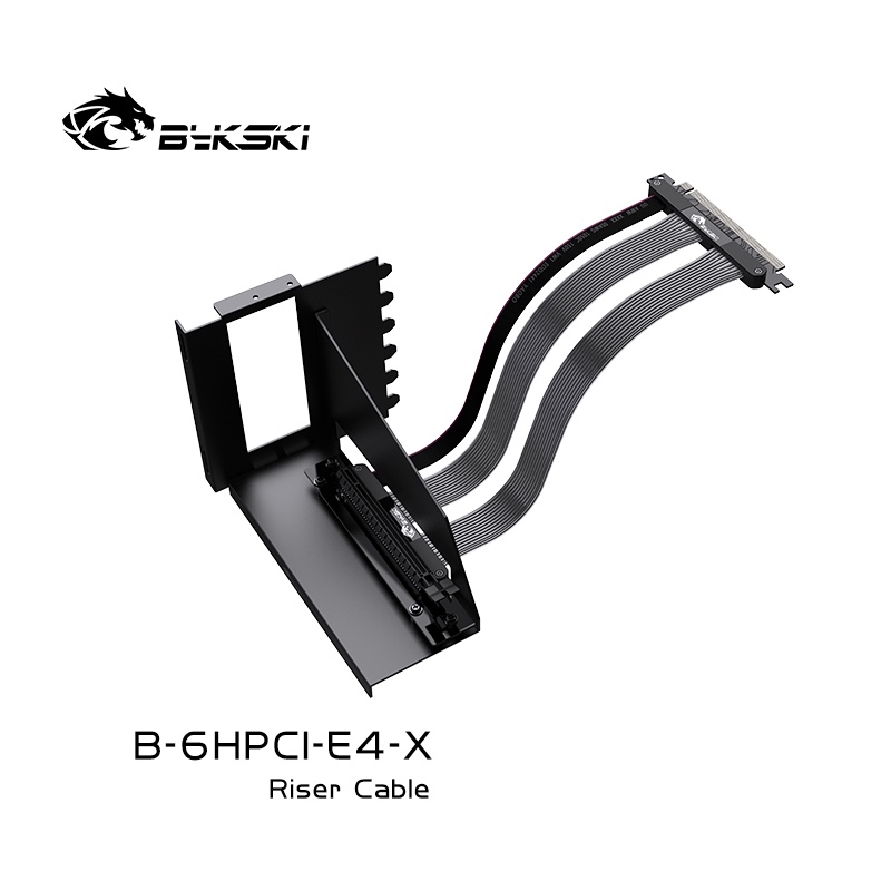 Thẻ Đồ Họa PCI Express Bykski B-6HPCI-E-X 25cm 6 PCI-E Linh Hoạt Kèm Dây Cáp GPU