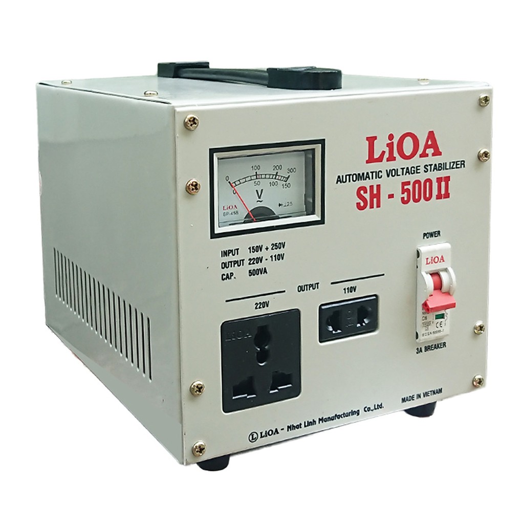 ✅Hàng Chính Hãng✅Ổn Áp 1 Pha LiOA SH-500 II- bảo hành 1 năm