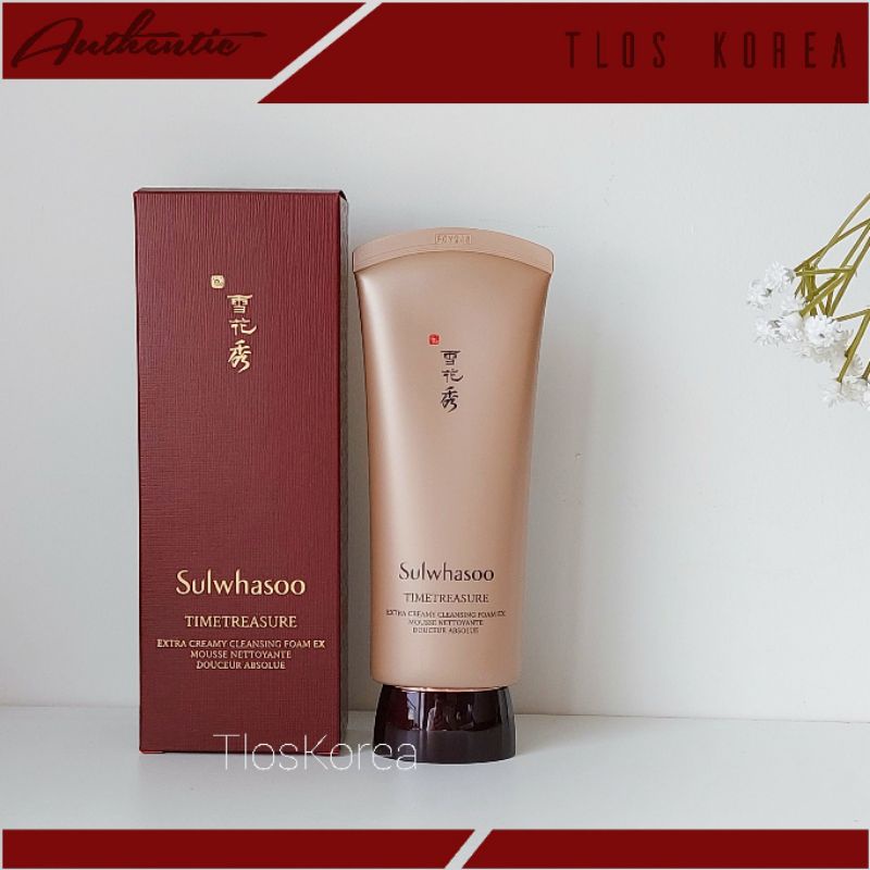 Sữa Rửa Mặt Thông Đỏ cao cấp nhất Sulwhasoo Timetreasure Extra Creamy Cleansing Foam Ex 150Ml