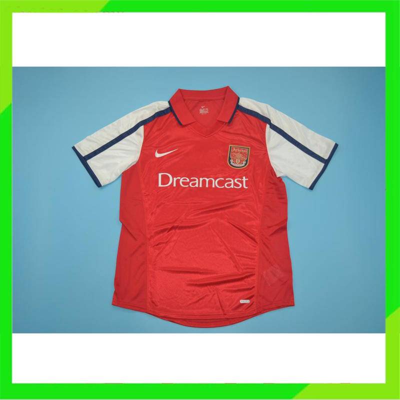 Áo Bóng Đá Màu Đỏ Đội Tuyển Arsenal 2000-01 Phong Cách Retro