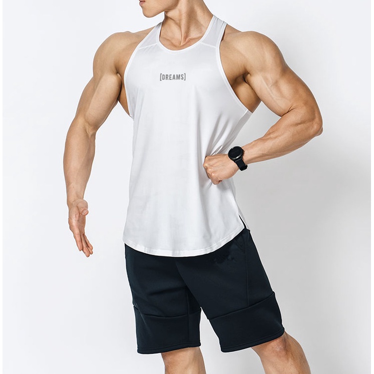 [GYMen] Áo ba lỗ nam tập gym, ôm sát cơ thể, thiết kế ba lỗ thông hơi, hút mồ hôi, khô nhanh, ôm vừa vặn, không tay áo, áo tập thể dục cho cơ bắp, áo sơ mi bóng rổ