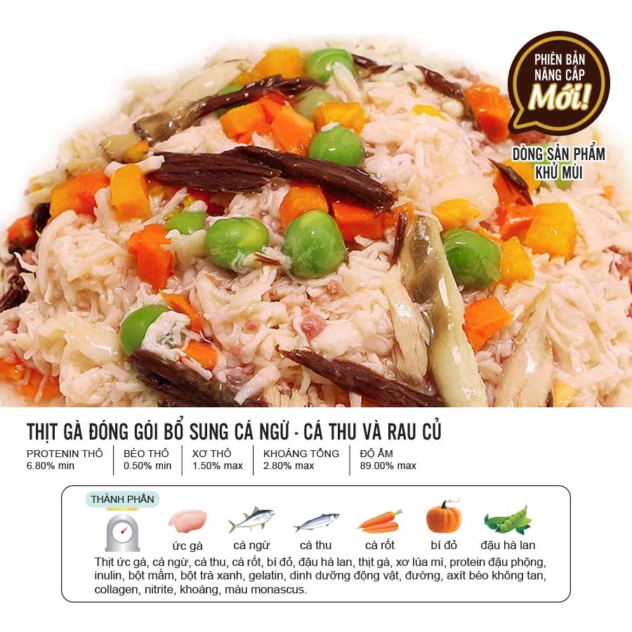 Pate Doggy Man 70g - Súp Dinh dưỡng Rau Củ Cho Chó