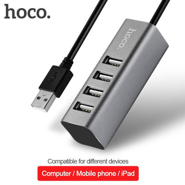 [FREESHIP] BỘ HUB 4 PORT USB 3.0 HOCO HB25 CỔNG TYPE-C 3.0 CHÍNH HÃNG [HCM]