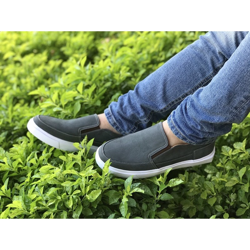 Giày lười da bò thật nam Slip on TEFOSS HN747 nhiều màu size 38-44 cao cấp