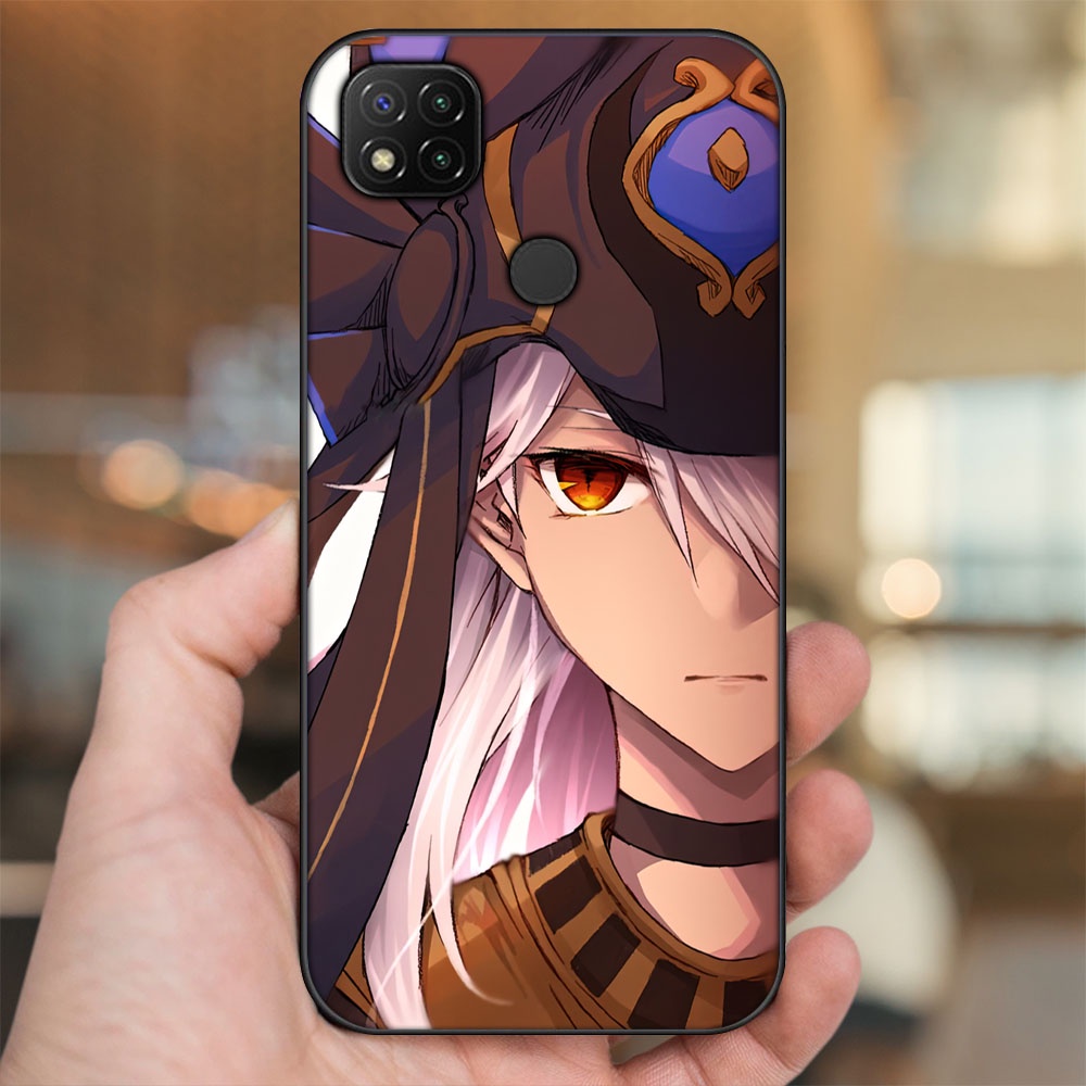 Ốp lưng Xiaomi Redmi 9C viền đen in hình Cyno Genshin Impact