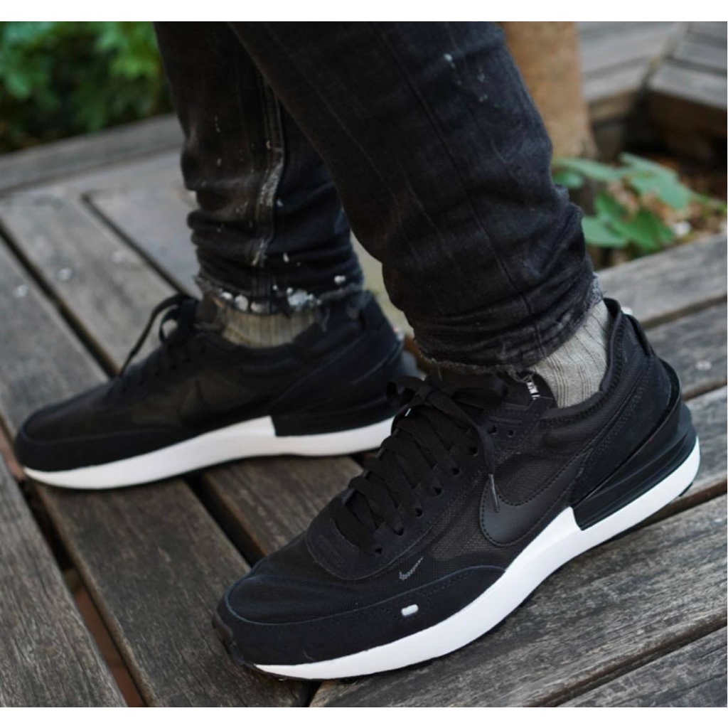 Giày Nike Waffle One Black🔴Hàng Chính Hãng🔴 Giày Sneaker Thể Thao Nike Waffle One Màu Đen - Simple Sneaker