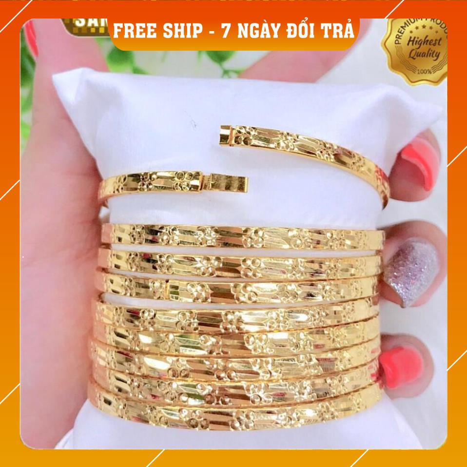 [ SIÊU GIẢM GIÁ ] Bộ 7 vòng Ximen mạ vàng 18k thiết kế cao cấp Gadoshop - đeo đi chơi vô cùng sang trọng