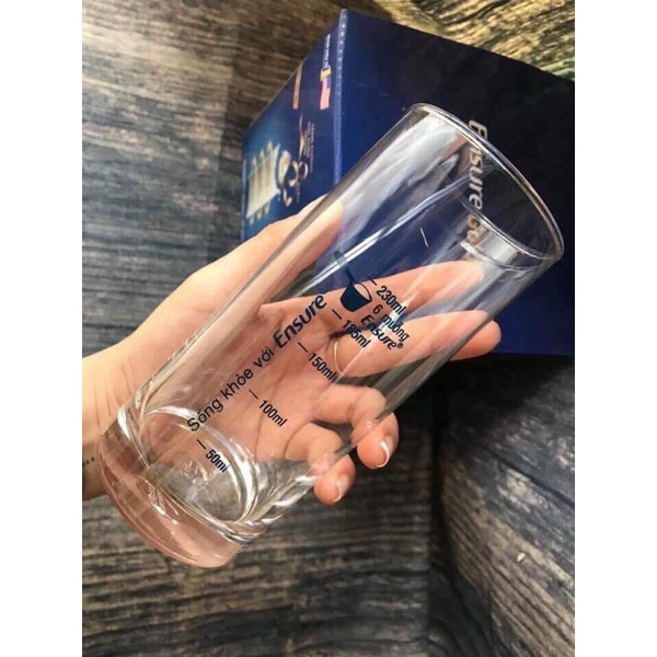 Ly ocean, cốc ocean thủy tinh có chia vạch 230ml chính xác tiện dụng