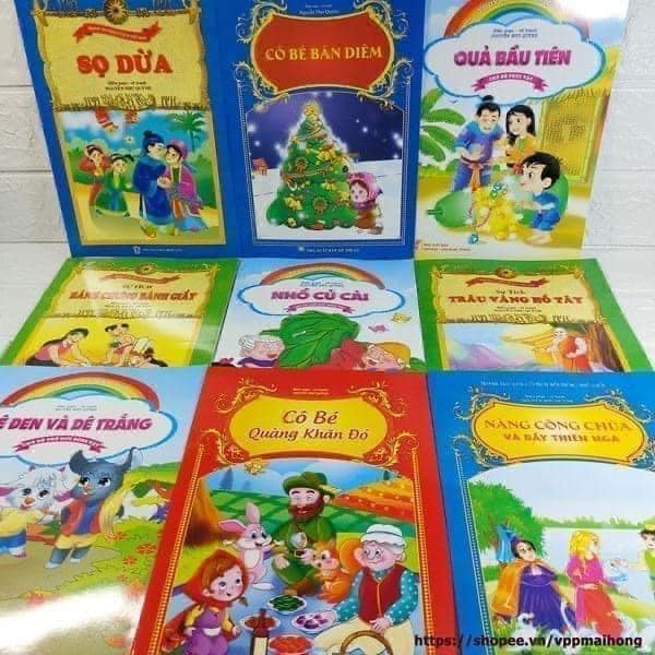 Set 10 vở kể chuyện Song ngữ Anh - Việt chủ đề Việt Nam và thế giới cho bé