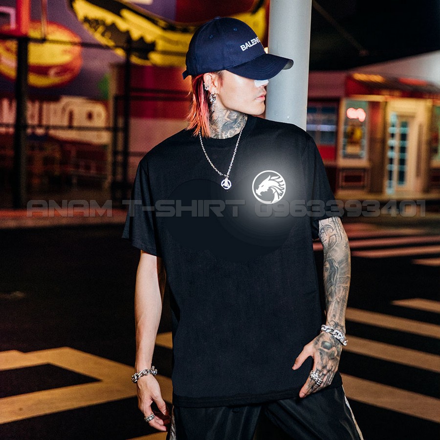 (CÓ VIDEO)ÁO THUN PHẢN QUANG TAY LỠ NAM NỮ RỒNG 3 ĐẦU