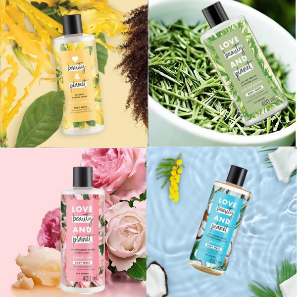 Sữa Tắm Love Beauty And Planet 400ml Phục Hồi Da Khô Làm Sáng Thanh Lọc Da Love Beauty & Planet Body Wash 400ml