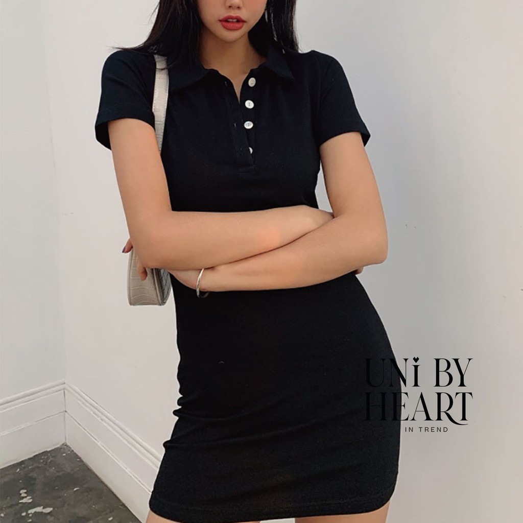 Váy polo nữ Havana Dress VPL001 có cổ, vải co giãn thoáng mát - Uni By Heart | BigBuy360 - bigbuy360.vn