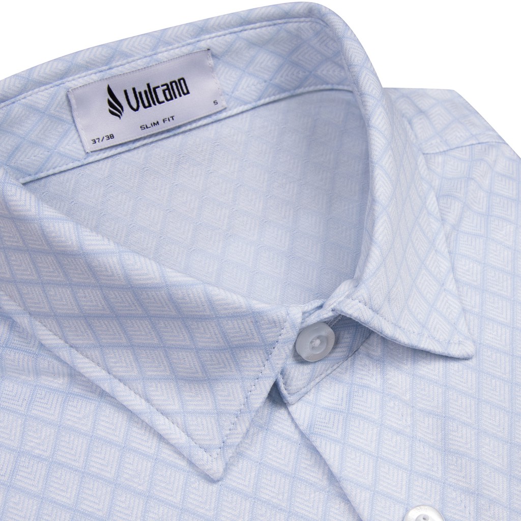 Áo Sơ Mi Thun Nam Ngắn Tay 100% Cotton Cao Cấp 1029 Dáng Slim - Vulcano