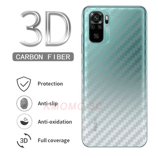 Miếng dán mặt lưng bằng carbon chống vân tay/xước cho Xiaomi Redmi 12 A2+ 12C A1 10 10C 10A Note 12s 12 11 11s 10 10s Pro Plus 5G